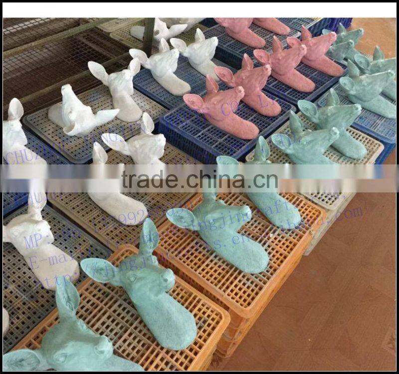 unique classic interior home decoration resin animal head