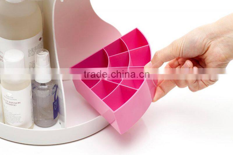 Hot selling beautiful 2 tier cosmetic box