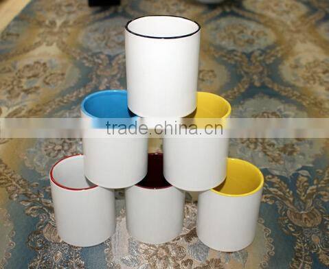 Haonai hot sale 11oz high quality Grade A white mugs coated sublimation mug for wholesale low price