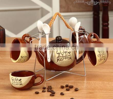 250--350ml ceramic coffee mug set porcelain tea mug set coffee mug with saucer