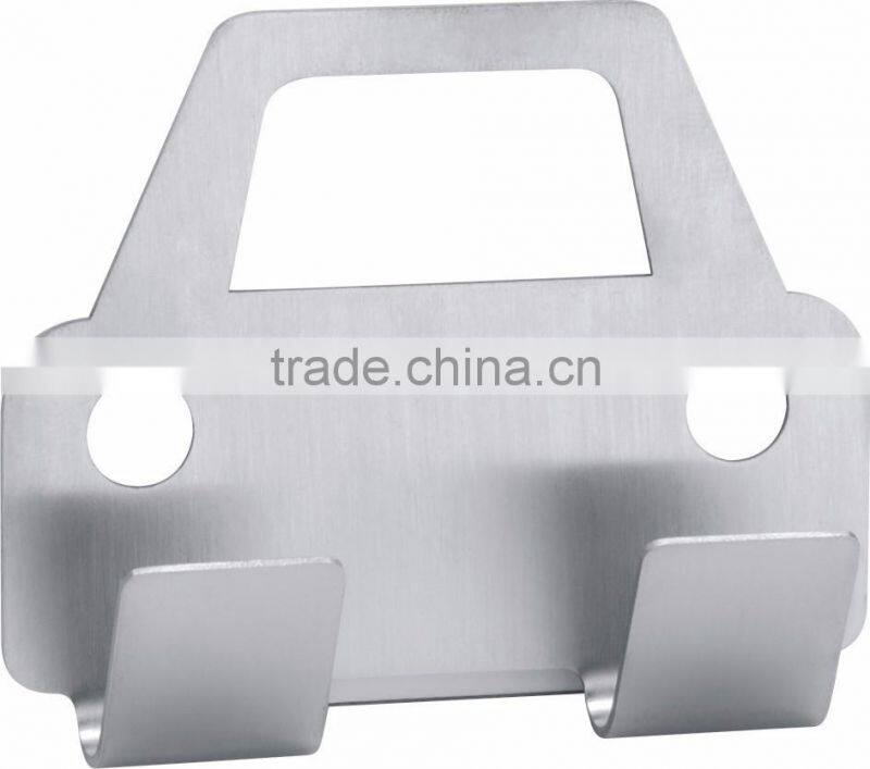 Kitchen Accessories Cute Car Shape Stainless Steel Stick Towel Hook