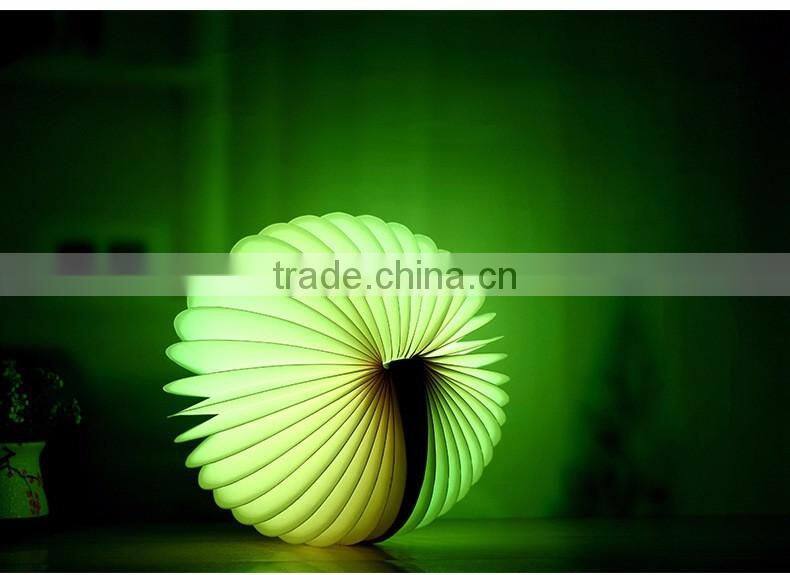 Creative Colorful LED Book Shape Night Light Beautiful Table Lamp Lights
