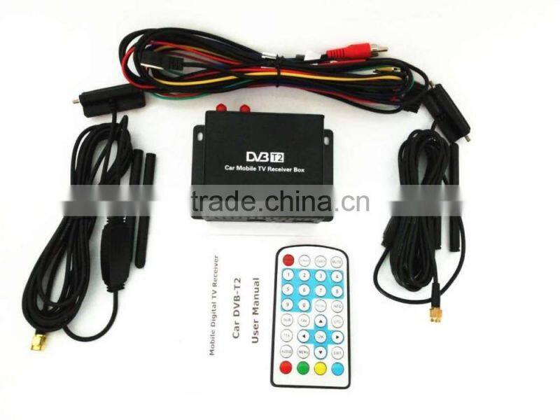 Car HD DVB-T2 Digital TV Reveiver For Car Suitable For Thailand, Singapore, Russia, Brazil Digital Car TV Receiver