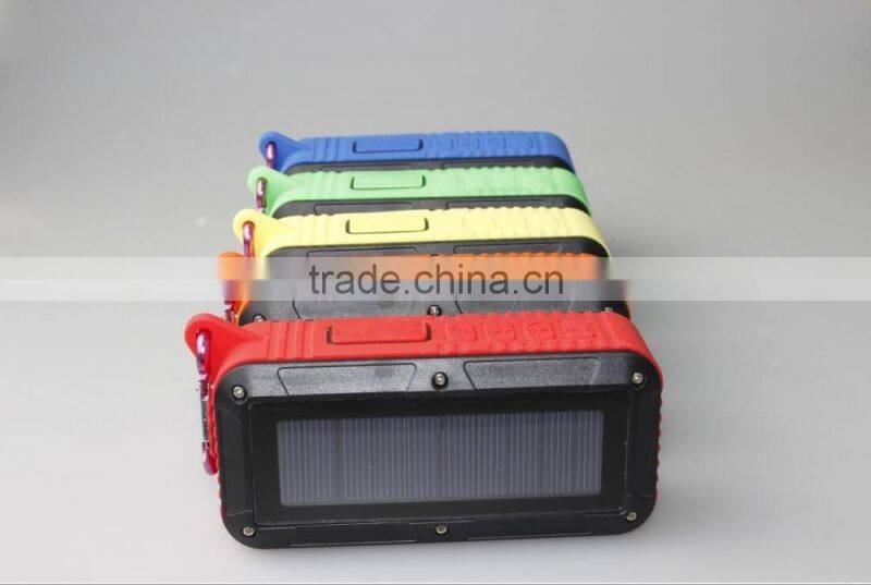 Factory direct plug buckle Ourdoor waterproof solar speakers solar charge wireless Bluetooth speaker