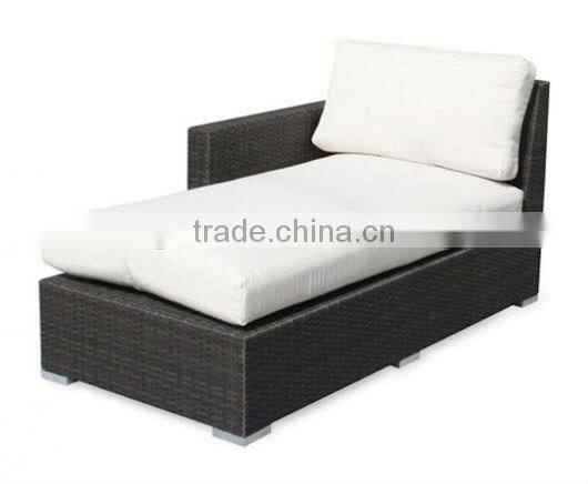 2017 Trade Assurance Hot Sale Outdoor left arm rattan sofa bunk bed