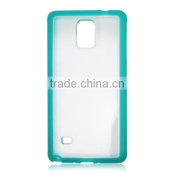 Multicolor frame transparent cover, TPU protective phone case for Samsung Note4