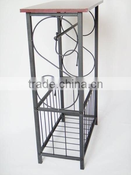 RH-4625 New MDF top Gramercy Scroll Design Bathroom Metal Table