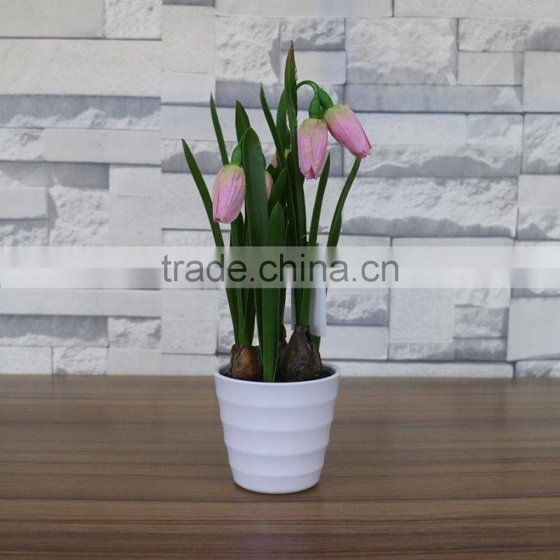 Table artificial mini saussurea flower bonsai for home and commercial decoration