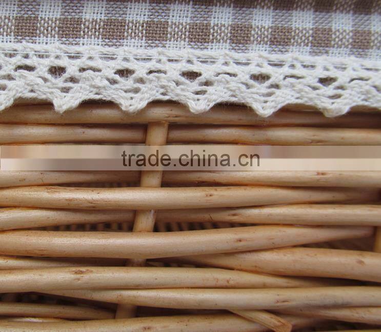 2015 hot sell 100% handmade wicker basket