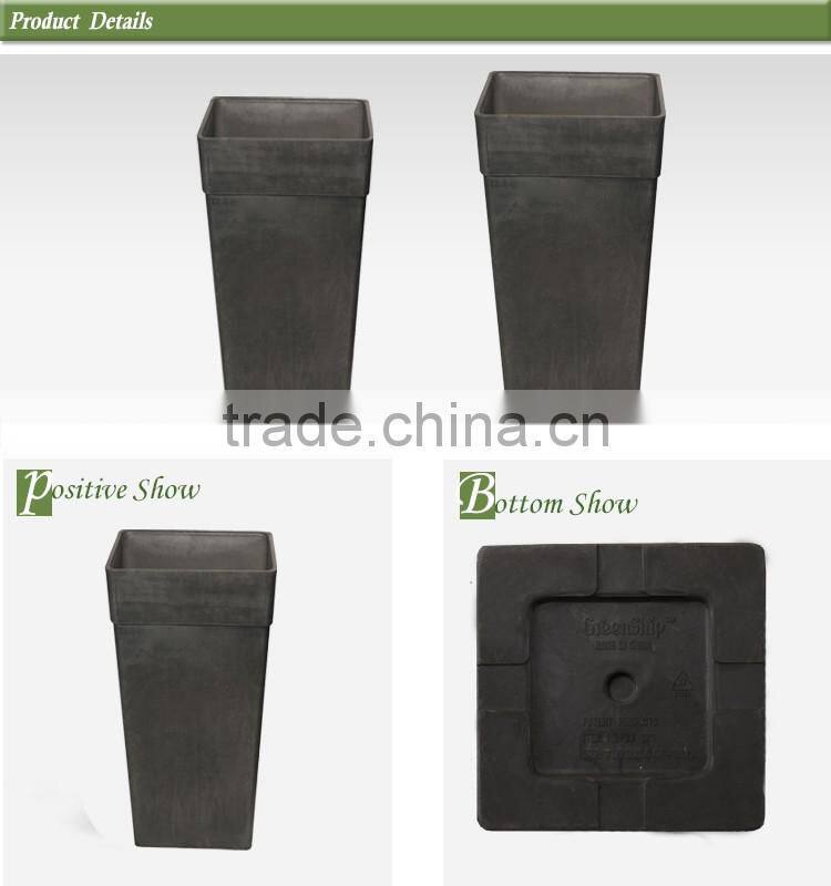 flower pots wholesale/China direct manufacturer/Plastic Garden Planter/ Recyclable/20 years/new design/UV protection