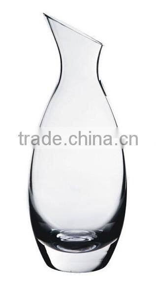 Lead free glass Wine Decanter with handle