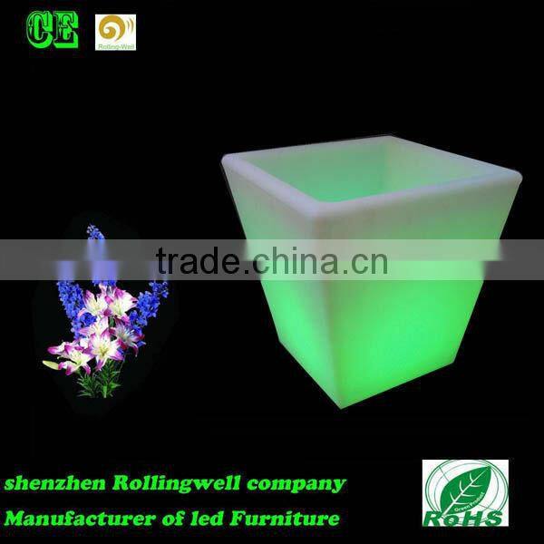 battery powered led flower pot lighting / led garden pot / led plant pot