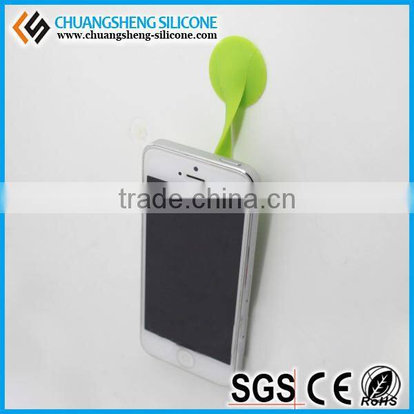 Magic double sides round shape vacuum silicone sucker for phone accessories
