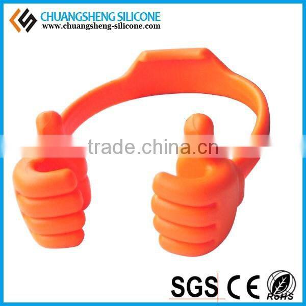 Thumbs shape Silicone Cell Phone Stander, tablet holder, silicone gift