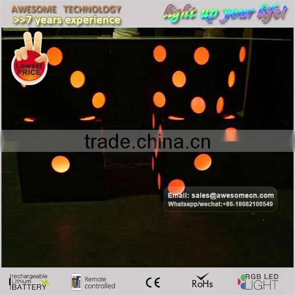 led light up plastic dice stool / stylish casino dice stool