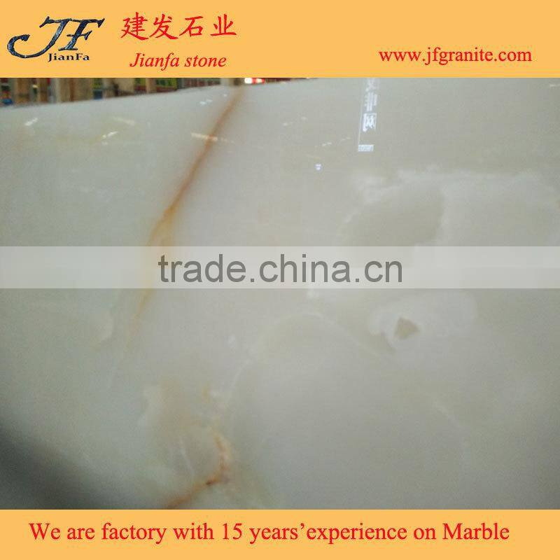 Best Quality Beauty Snow White Cream Onyx Marble