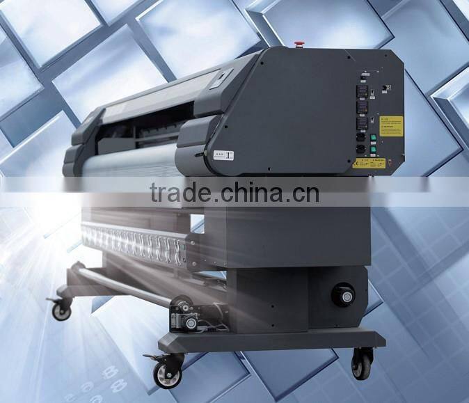 fast speed and high resolution solvent inkjet printer with 4 printhead for leather