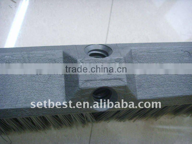 Heavy-duty push broom 18/24" Pro