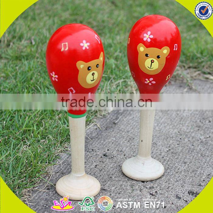 wholesale professional preschool wooden musical instrument toy,wooden percussion set toy for children W07A089
