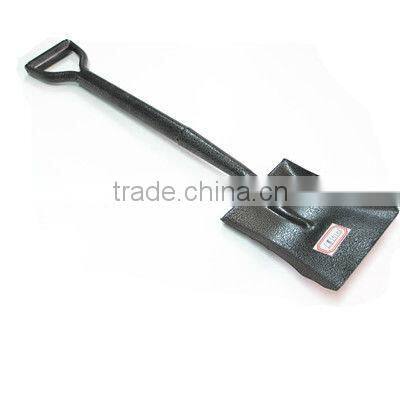 wooden handle round pointed steel shovel