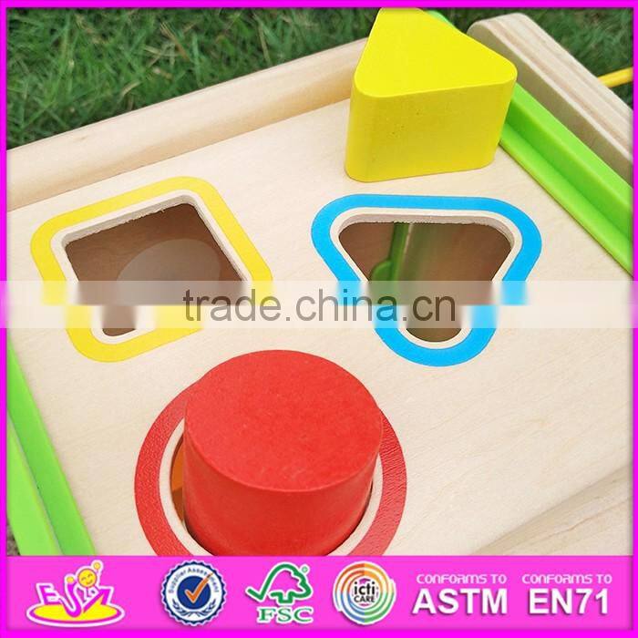 Multi-function bead maze wooden educational toys for toddlers W11B123-S