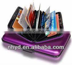 alibabab trade assurance medium size aluminum card case