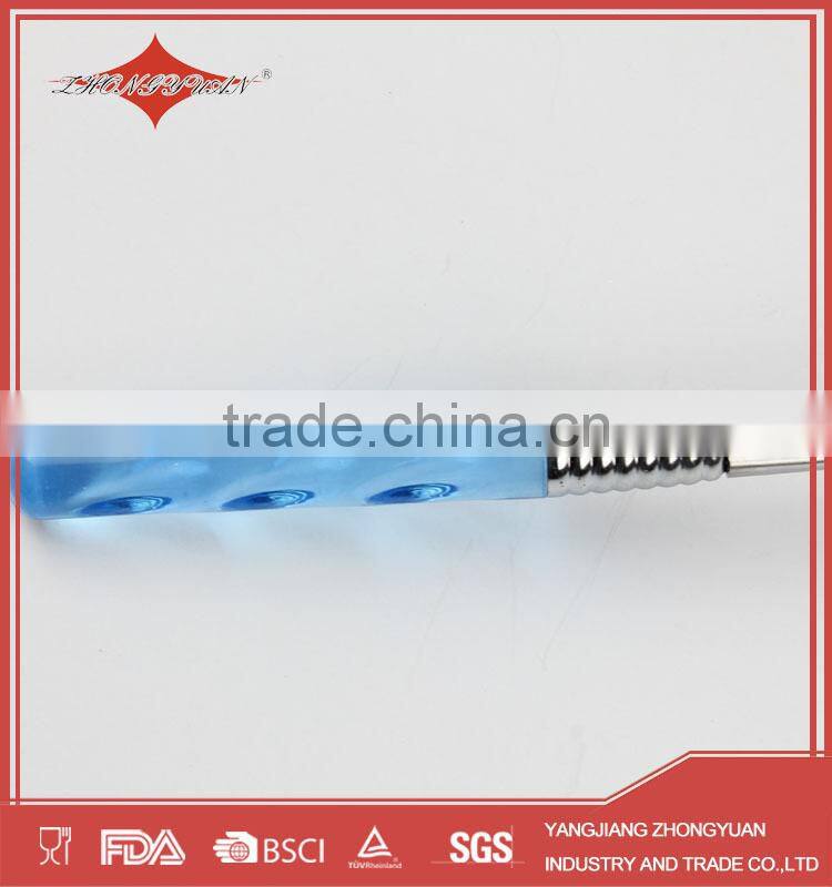 10" promotional stainless steel manual egg beater whisk with PS handle