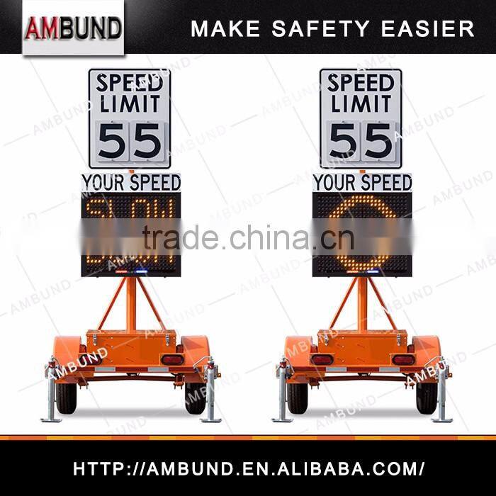 Compact Radar Speed Trailer Signs