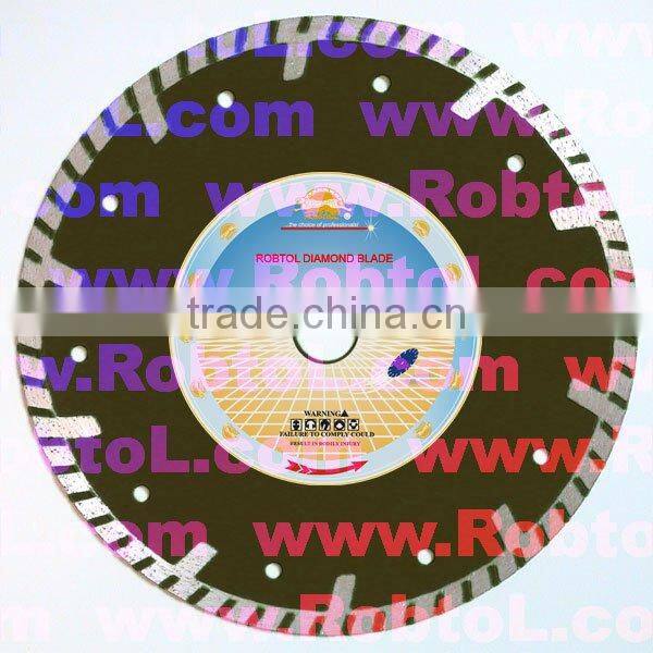 Deep Tooth Turbo Rim Diamond Blade For Multi-Purpose Concrete Cutting (COAQ)