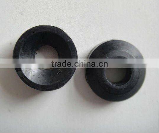 The brake rubber parts with different sizes and colors