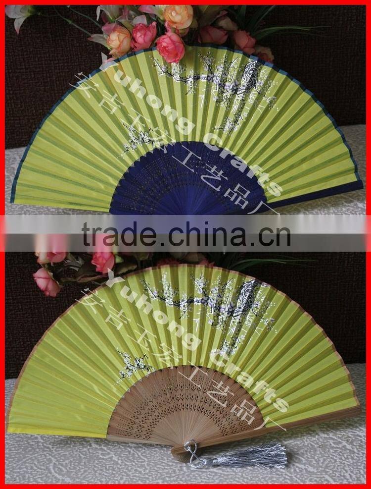 Customized hand folding gift fan