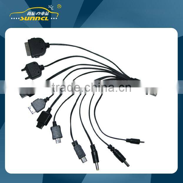 Multi-use Car Charger Cables for Apple and Samsung Micro USB Devices