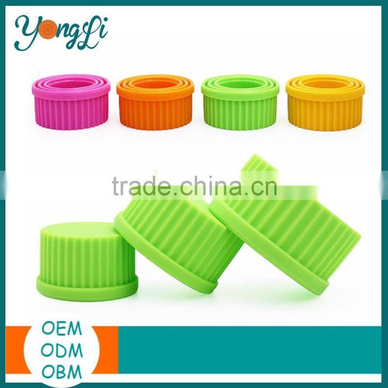 Custom Decorative Cupcake Liners Kid Silicone Pudding Cup