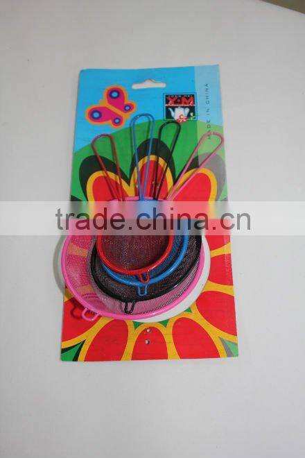4PC SMALL COLORFUL OIL STRAINER SET