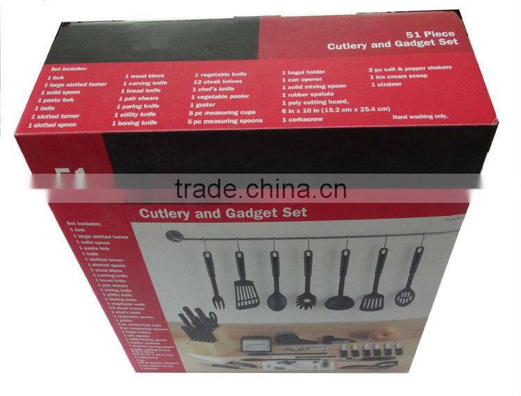 hot sale and cheaper 51 piece kitchen tools,kitchen utensils,kitchenware