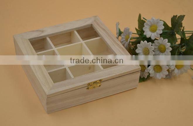 wooden box with clear lid|divided boxes