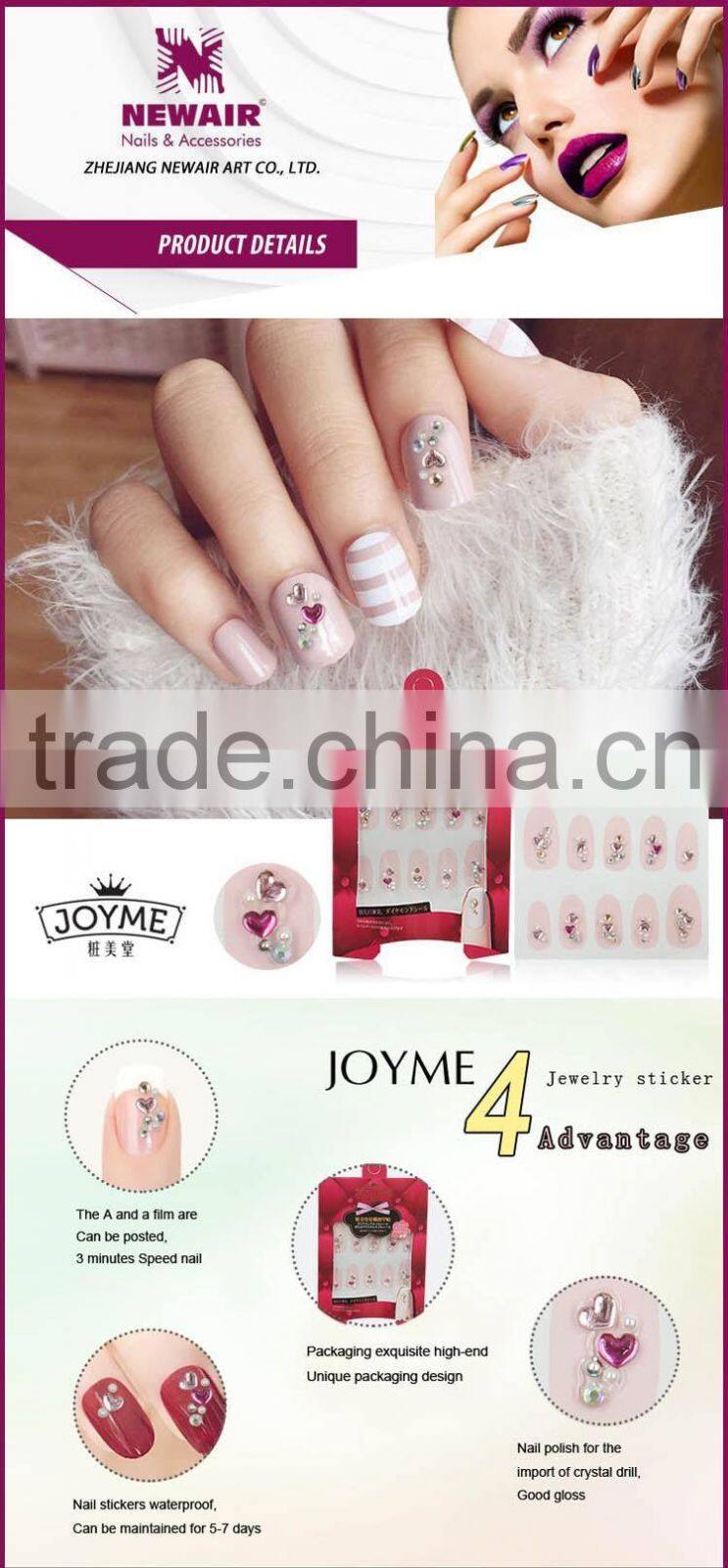 New Air Customized Acrylic Jewelry Rhinestone 3D Star Glitter Nail Art Stickers