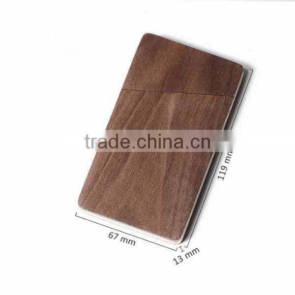 luxury fashion gift business wood card holder