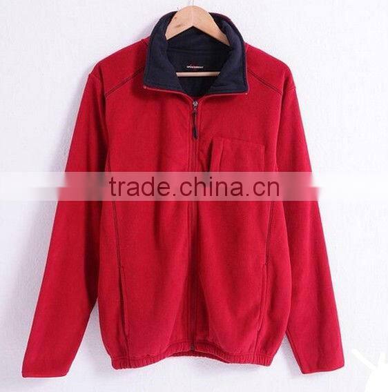 men and women polar fleece stand-up necks zipper-up hoodies , hoodie factory in china , OEM service
