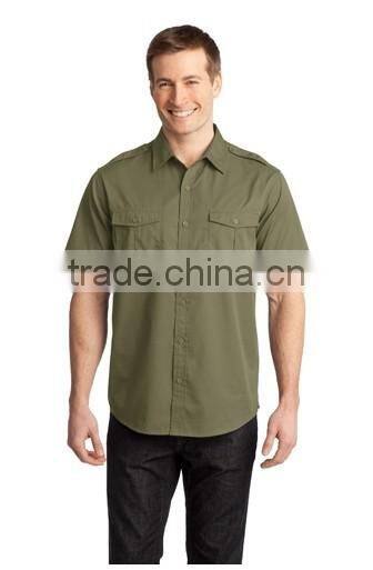 work wear CUSTOM MADE OVERALLS CLOTHING Chinese Collar Shirt Short Sleeve Shirt UNIFORMS