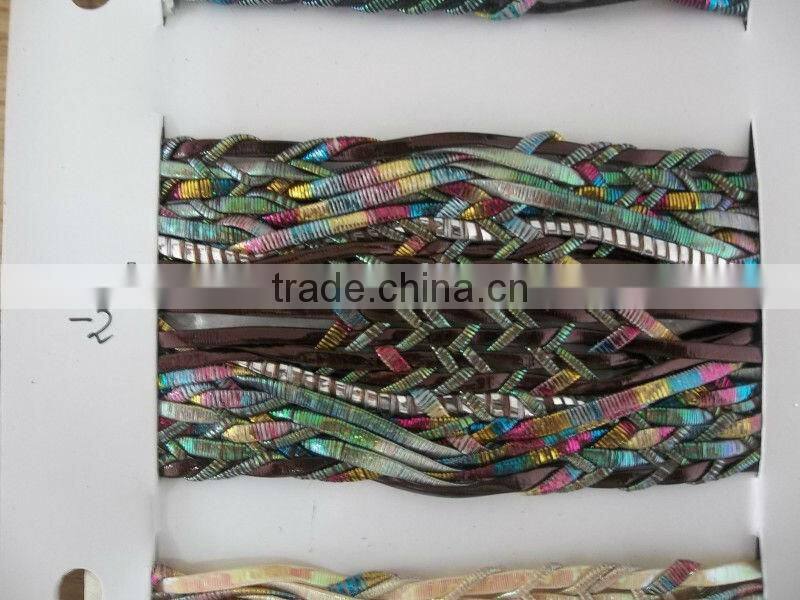 Ladies' Sandal Woven Shoe Upper Material