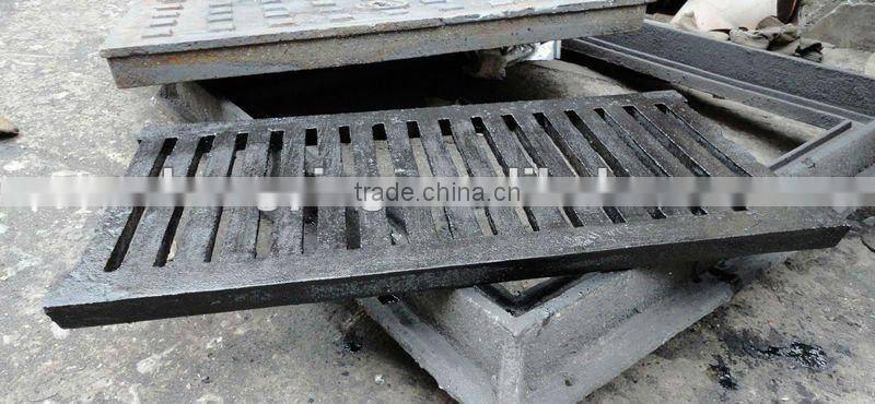 iron grating trench cover