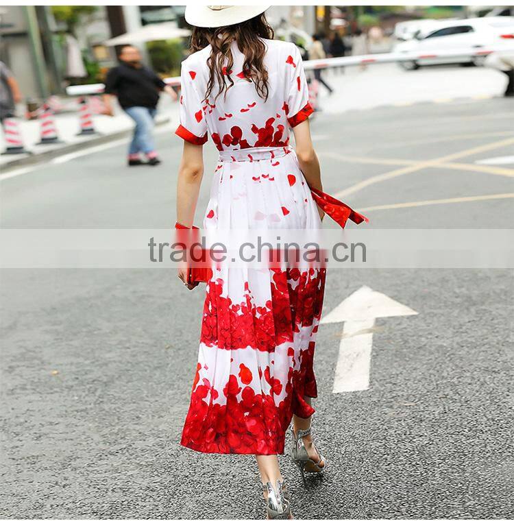Maxnegio elegant maxi long sleeve floral print dresses for beach dress