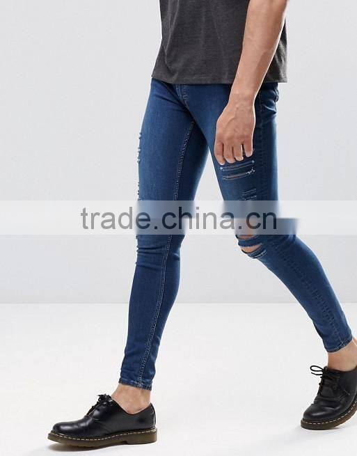 2016 Fashion Skinny Jeans High Quality Distressed Denim Jeans