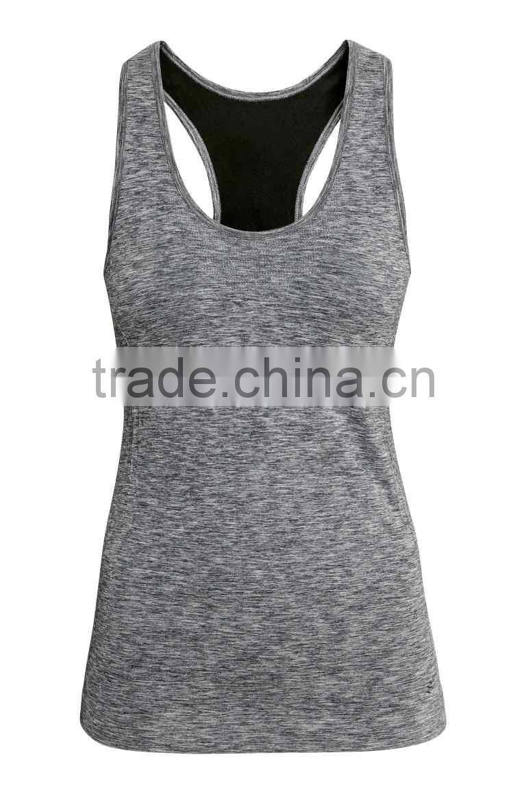 custom women sport tank top, spandex gym wear tank top wholsale