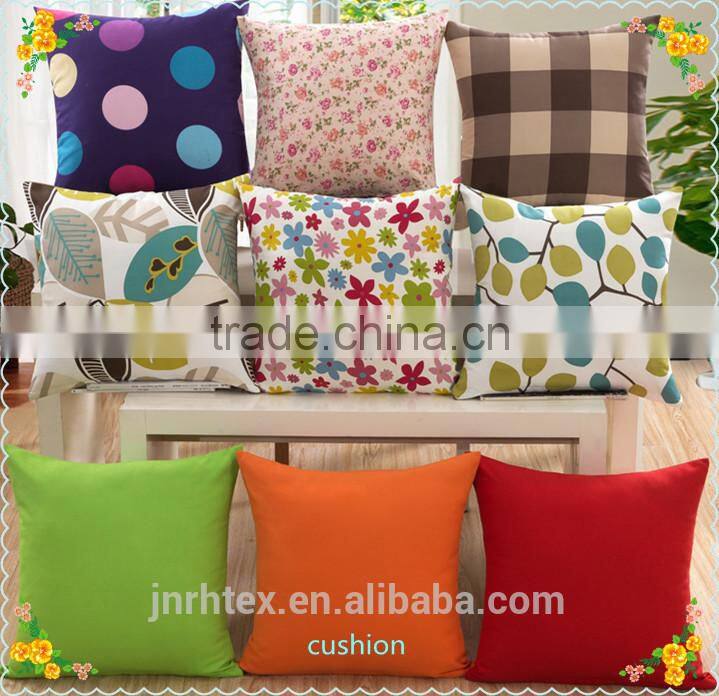 Custom made in china 100 polyester printed sofa cushion , cushion covers