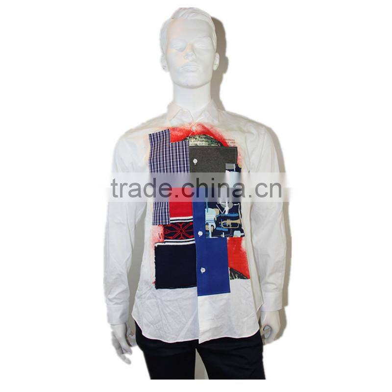 2014 2015 original design alephan man shirt printing white overshirt