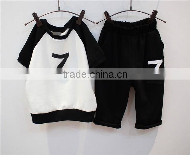 hot sale kids wear,knit t-shirt+pants girls boutique summer outfits children summer clothes set