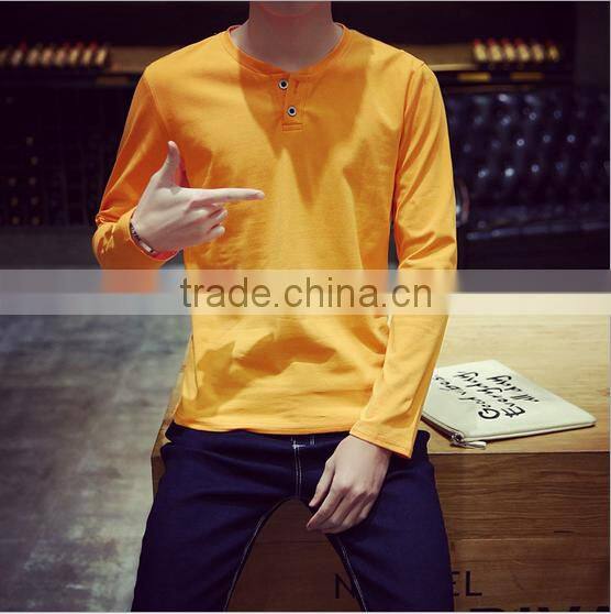 2016 New Design China Factory Long-Sleeved T-shirt Man Clothes The Best Price