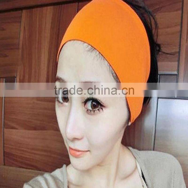 Candy Color Women Yoga Wide Elastic Towel Headband In Stock